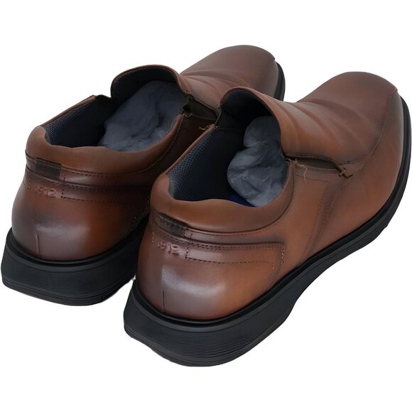 Nunn Bush Bleeker Street Loafer with KORE Technology Cognac 12 Xtra Wide - Picture 3 of 6